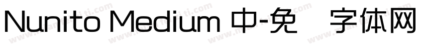 Nunito Medium 中字体转换